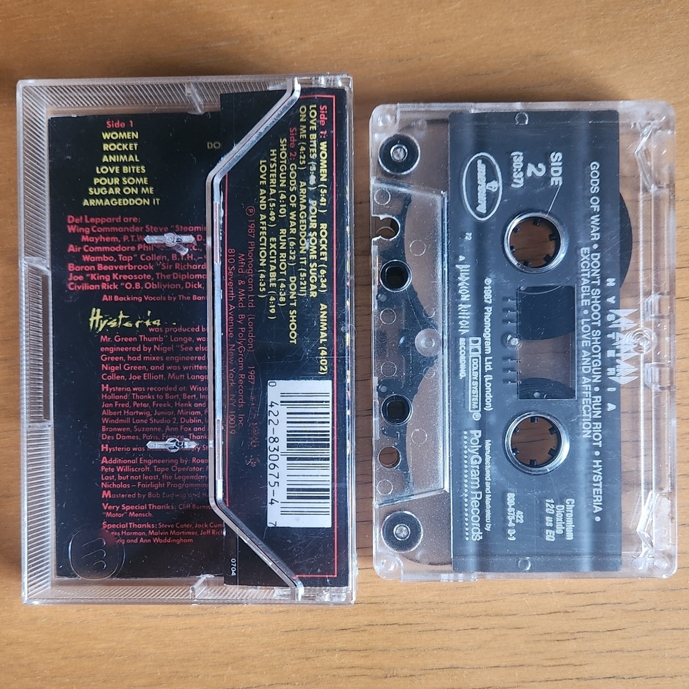Def Leppard, Bon Jovi, Cinderella - 1980s Cassette Tapes (Lot of 3)  - Picture 4 of 8